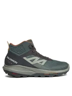 Buty trekkingowe męskie - Salomon Trekkingi Outpulse Mid GORE-TEX L47297600 Zielony - miniaturka - grafika 1
