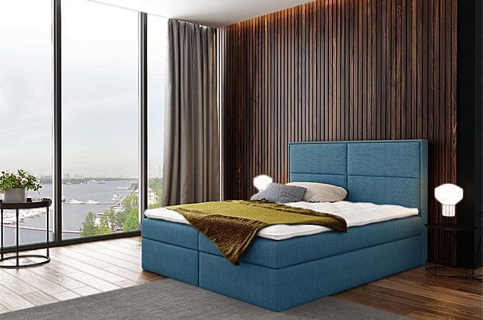 Elior Łóżko kontynentalne Frezja 160x200 - 44 kolory