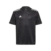 Koszulki dla chłopców - adidas adidas Chłopięca Condivo21 Jsy Y T-shirt czarny/biały 9 Years GJ6830 - miniaturka - grafika 1