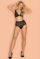 Piżamy damskie - KOMPLET OBSESSIVE KLARITA 2-CZĘŚCIOWY (kolor czarny, rozmiar L/XL) - miniaturka - grafika 1