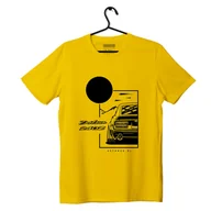 Odzież do sportów motorowych - T-shirt koszulka Datsun 240Z żółta-4XL - miniaturka - grafika 1