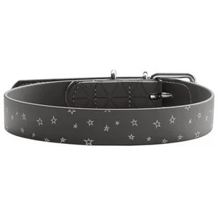 Ecolife HUNTER OBROŻA DLA PSA CONVENIENCE REFLECT STARS CZARNA dł 40 szer 2cm - Obroże dla psów - miniaturka - grafika 1