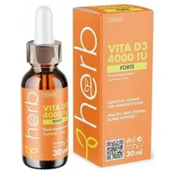 Witaminy i minerały - Herb, Witamina D3 4000 IU - suplement na zdrowe kości, 30ml - miniaturka - grafika 1