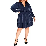 Sukienki - CITY CHIC Sukienka Plus Size Twisted Ruffle, w kolorze francuskim granatowym, rozmiar 16, Francuski granat, 42-Plus - miniaturka - grafika 1