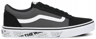 Buty dla dziewczynek - 27 BUTY DZIECIĘCE VANS WARD CANVAS UNISEX TRAMPKI SZARE VN0A38J9LRN - miniaturka - grafika 1