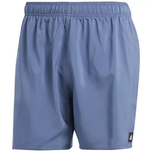 Spodenki kąpielowe męskie adidas Solid CLX Short-Length niebieskie IR6221 2 - Kąpielówki męskie - miniaturka - grafika 1