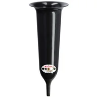 Pozostałe ozdoby ogrodowe - Flakon na cmentarz wbijany Latera 34 x 13 cm, czarny - miniaturka - grafika 1