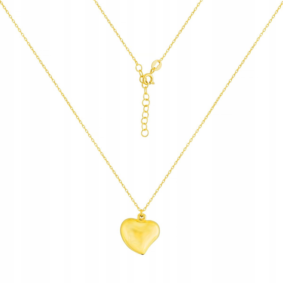 Naszyjnik Srebrny pr. 925 Złota Celebrytka Serduszko dla Niej Na Walentynki