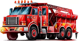 Naprasowanka Samochód pożarniczy strażacy 8 - Pasmanteria Naprasowanka Samochód pożarniczy strażacy 8 - Pasmanteria - miniaturka - grafika 1