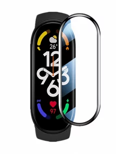 Szkło Ochronne Hybrydowe Black Do Xiaomi Mi Band 7 - Akcesoria do smartwatchy - miniaturka - grafika 4