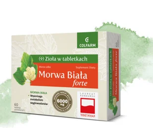 MORWA BIAŁA FORTE suplement diety w tabletkach 30 sztuk COLFARM - Suplementy naturalne - miniaturka - grafika 1