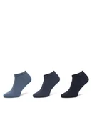 Skarpetki męskie - Calvin Klein Zestaw 3 par niskich skarpet męskich 701234366 Niebieski - miniaturka - grafika 1