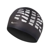 Pływanie - Czepek Pływacki Nike Grafic Cap Black/White - miniaturka - grafika 1