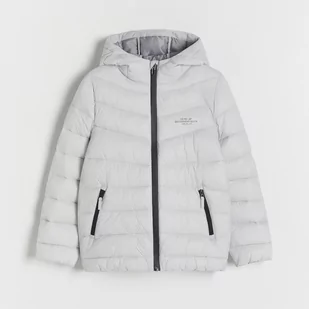 Reserved - Pikowana kurtka z ociepleniem - Jasny szary - Kurtki i płaszcze dla chłopców - miniaturka - grafika 1