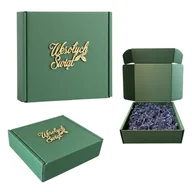 Zestawy upominkowe - Pudełko prezentowe na Święta 22x20x7 Wesołych Świąt handmade wypełnienie - miniaturka - grafika 1