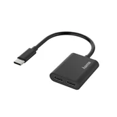 Adaptery i przejściówki - Hama USB-C 2 x USB-C | - miniaturka - grafika 1