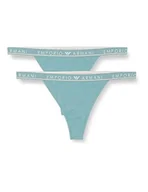 Majtki damskie - Emporio Armani Damskie majtki typu stringi (2 sztuki), Arctic, S - miniaturka - grafika 1