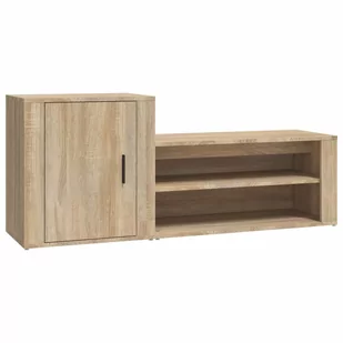 Szafka na buty, dąb sonoma, 130x35x54 cm - Szafki na buty - miniaturka - grafika 3