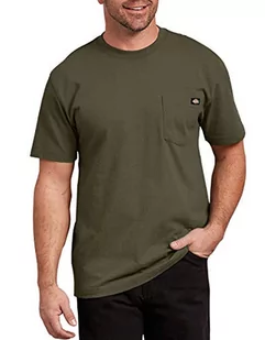 Dickies Męska koszulka z długim rękawem z krótkim rękawem, duża długa koszulka, Zielony wojskowy, XXL Tall - Koszulki męskie - miniaturka - grafika 1