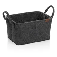 Kosze wiklinowe - Ciemnoszary koszyk Kela Fay, 35x25 cm - miniaturka - grafika 1