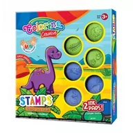 Prace ręczne dla dzieci - Zestaw kreatywny Stempelki Dinozaury Colorino PT36681PTR-36681 - miniaturka - grafika 1