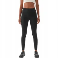 Legginsy - Legginsy damskie 4F F278 głęboka czerń 4FWAW24TFTIF278 20S M/L - miniaturka - grafika 1