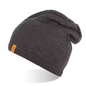 Czapki męskie - Zimowa czapka z polarem brodrene cz2 ciemnoszara - miniaturka - grafika 1