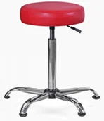 Meble i wyposażenie gabinetów medycznych - LEKO.S taboret lekarski na stopkach regulowany - miniaturka - grafika 1