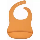 Śliniaki i fartuszki - Myroys, Silikonowy Śliniaczek Z Kieszonką, Brązowy - miniaturka - grafika 1