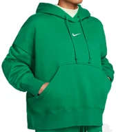 Bluzy damskie - Bluza Damska Nike z Kapturem - Rozmiar L - Zielona - Kieszenie - DQ5858-365 - miniaturka - grafika 1
