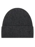 Czapki damskie - Calvin Klein Czapka Ck Metal Wool Beanie LV04D8032G Szary - miniaturka - grafika 1