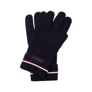 Tommy Hilfiger Rękawiczki CORPORATE KNIT | z dodatkiem wełny - Rękawiczki - miniaturka - grafika 1