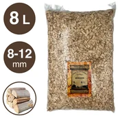 Artykuły masarskie - Zrębki wędzarnicze BUKOWE Zrębki BUKOWE wiórki do wędzenia 8 litrów | gradacja L (8-12 mm) SuperSmoke - miniaturka - grafika 1