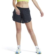 Spodenki damskie - Damskie Spodenki REEBOK RUNNING SHORT HA1043 – Czarny - miniaturka - grafika 1