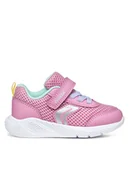 Buty dla dziewczynek - Geox Sneakersy B Sprintye B454TD 01454 CE83B Różowy - miniaturka - grafika 1
