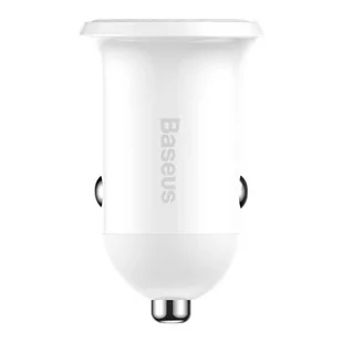 Baseus Grain Pro ładowarka samochodowa 2x USB 4,8 A biały (CCALLP-02) - Ładowarki samochodowe - miniaturka - grafika 2
