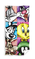 Okrycia kąpielowe dla dzieci - Ręcznik kąpielowy Looney Tunes Grupa, 70 x 140 cm - miniaturka - grafika 1