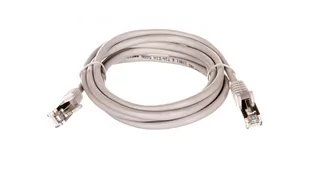 Kabel krosowy patchcord F/utp kat.5e Cca szary 1,5 - Patchcordy - miniaturka - grafika 2