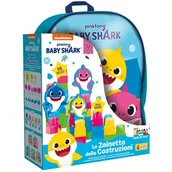 Klocki - Lisciani Lisciani Plecak z klockami Baby Shark GXP-798648 - miniaturka - grafika 1