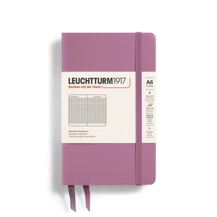 Notatnik Leuchtturm1917 Pocket A6, twarda oprawa, Kratka, Dusty Rose - Notesy i bloczki - miniaturka - grafika 1