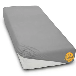 Prześcieradło Frotte 90X200Cm Szary - Prześcieradła - miniaturka - grafika 1