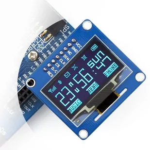 Wyświetlacz OLED niebieski graficzny 1,3'' (B) 128x64px SPI/I2C- proste złącza - Waveshare 10451 - Podzespoły elektroniczne - miniaturka - grafika 1
