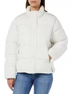 Kurtki damskie - Replay Damska kurtka zimowa boxy fit, 412 masło białe, XL - miniaturka - grafika 1