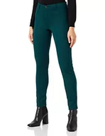Spodnie damskie - Naf Naf Damskie spodnie Fpower Skinny, ciemnozielony, 34 - miniaturka - grafika 1