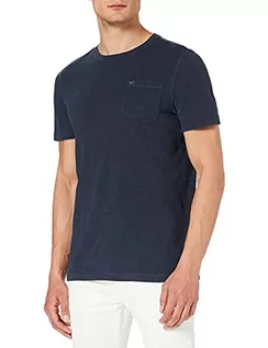 Koszulki męskie - camel active T-shirt męski, niebieski (Night Blue), XXL - grafika 1