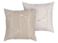 Poszewki na poduszki - LIVARNO home Poszewki na poduszki z flaneli, 40 x 40 cm, 2 sztuki (Ciemnoszary/biały) - miniaturka - grafika 1