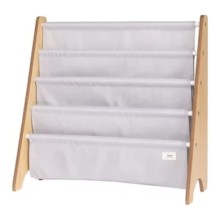 3 Sprouts Stojak na Książki Recycled Solid Light Gray - Łamigłówki - miniaturka - grafika 1