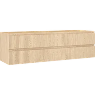 Szafki łazienkowe - Mexen Rivel szafka łazienkowa podumywalkowa 160 cm, 2 szuflady, ryflowana , dąb - 91A20-16047-2-BFF81 - miniaturka - grafika 1