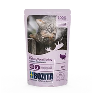 Mokra karma dla kotów - Bozita Kawałki w sosie z indykiem saszetka) 85g 42356-uniw - miniaturka - grafika 1