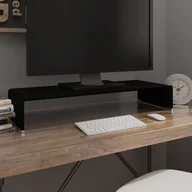 Akcesoria do monitorów - vidaXL Podstawka pod monitor telewizor szklana 80x30x13 cm 244137 - miniaturka - grafika 1